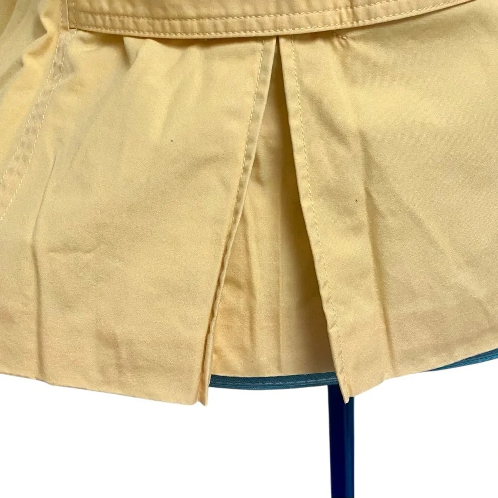 L.L.Bean Yellow Jacket M Double Breasted Cotton Coat Lightweight Utility - Picture 12 of 15